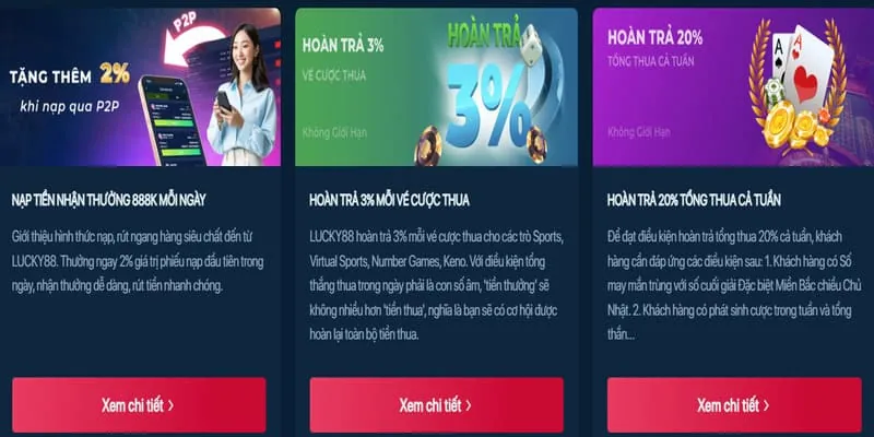 Các chương trình khuyến mãi hấp dẫn tại sun52